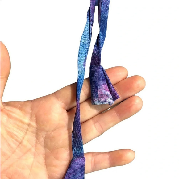 New Tyger Lotus blue and pink silk palazzo Wide leg pants Loungewear Ethereal - Picture 5 of 11